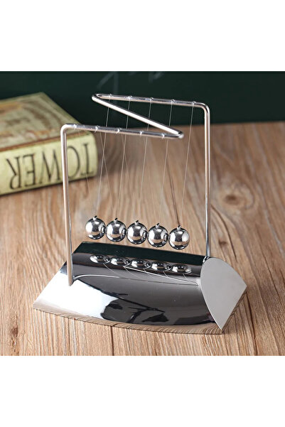 Canderel Masa Üstü Newton Denge Topları Balans Büyük Boy Çarpışan Toplar