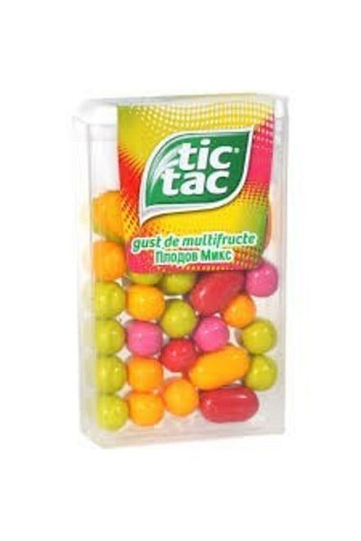 Tic Tac 18g Teak Tak Multifruit - Mixed Fruit Flavor Confectionery