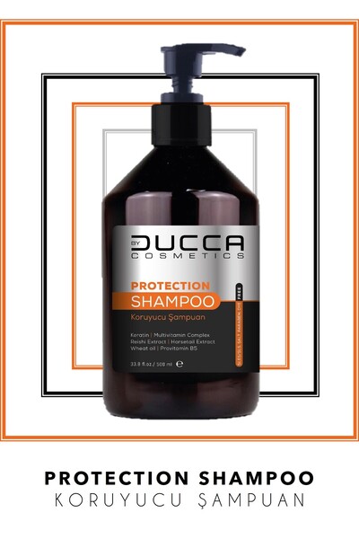 ducca cosmetics شامبو دوكا للعناية الوقائية 500 مل (خالي من الملح - يحتوي على الكيراتين)