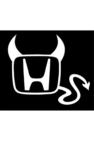 Birim Matbaa Honda Devil Auto Sticker - 21x18 cm