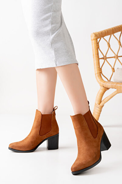 lmn ayakkabı тен велур Далас 2 ластик 7 см ток ортопедични нехлъзгаща се подметка ежедневни ботуши