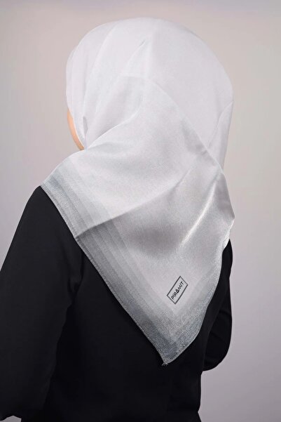 ALLURİNG Pyramid Solid Color Glitter Banded Evening Scarf-DESEN-08