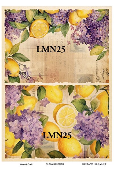 LİNEART Pirinç Dekopaj Kağıdı No:LMN25- 29X42cm