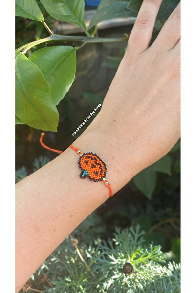 Atolye Ferda سوار اليقطين المحبوك من ميوكي - الهالوين