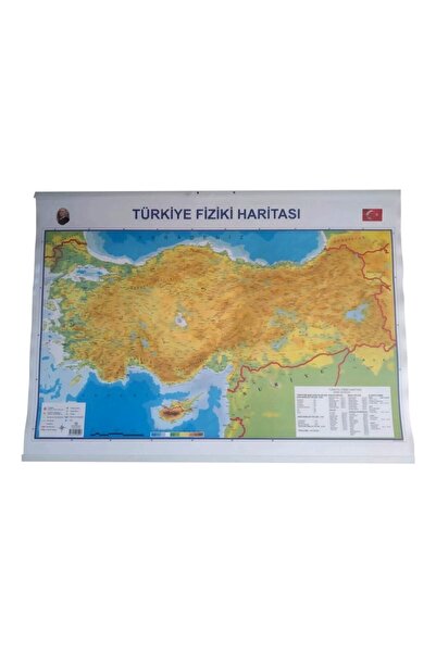 Öykü Haritacılık Türkiye Siyasi Ve Fiziki Haritası 50x70 Cm Çift Taraflı