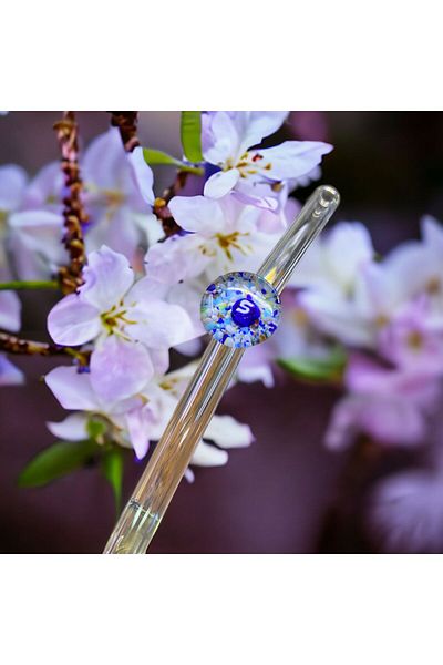 nazarboncuğuimlatı Lettered Design Single Glass Straw