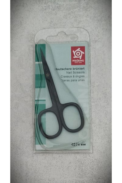 Solingen Pfeılrıng Black Inox Eyebrow-Meat-Bottle Scissors Thin