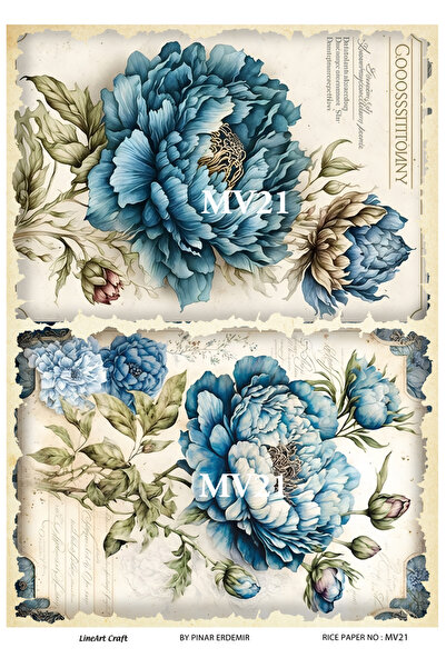 LİNEART Pirinç Dekopaj Kağıdı No:MV21- 29X42cm