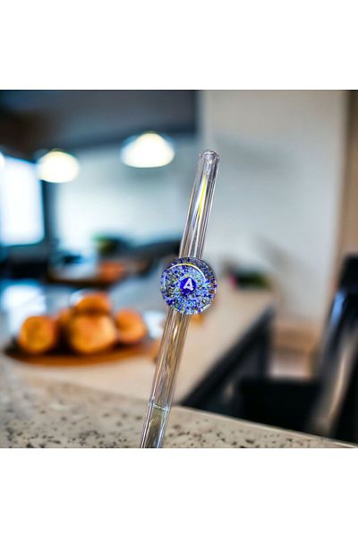 nazarboncuğuimlatı Lettered Design Single Glass Straw