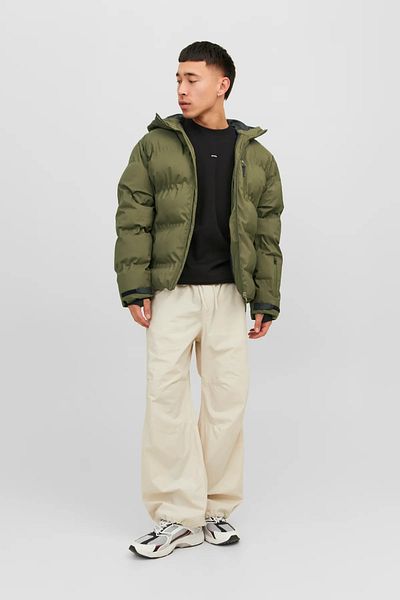 Jack & Jones Hooded Pocket Detailed Puffer Coat - Sweep