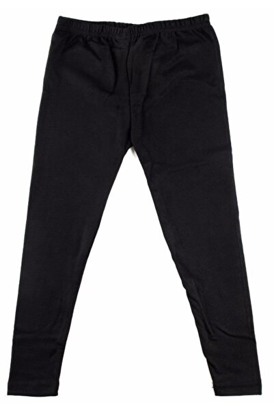 bejamonti Girl's Black Winter Thermal Underwear Long Tights