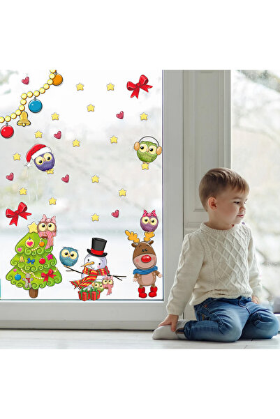 Aysprint Новогодишен късметлия елен, сладки птици и снежен човек - комплект с...