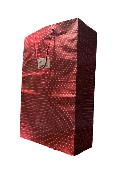 IKEA YRSNÖ 45x70 Cm Giant Red White Dot Pattern Giant Gift Package Bag