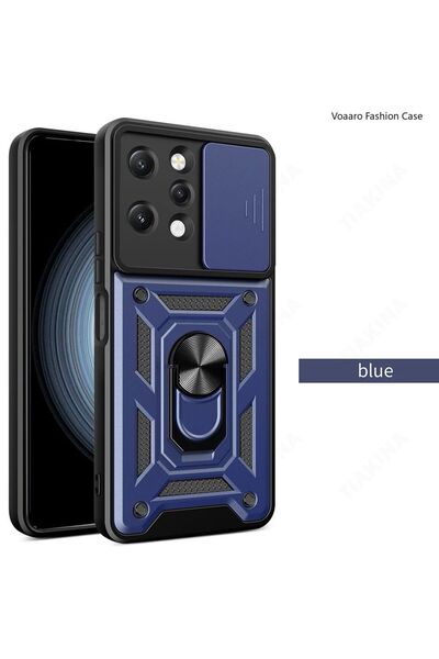 Rivor Xiaomi Redmi 12 Uyumlu Kılıf Kamera Korumalı Sürgülü Yüzüklü Darbe Emic...