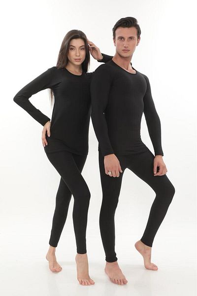 SAUNA SUIT Унисекс зимно термо фланелено бельо - памук, нещипещ долнище-горнище