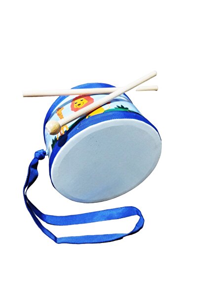 AyasEğiticiOyuncak Montessori Deri Askılı Çocuk Davulu Anaokulları Tercihi Bateri Müzik Aleti