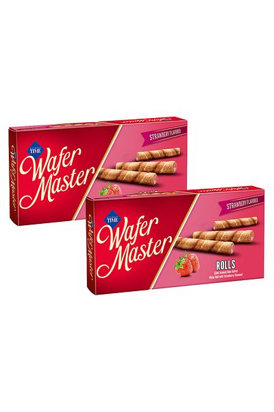 Çizmeci Time Wafer Master Rolls Strawberry Flavored Roller Wafer 65 Gr. 2 Pieces