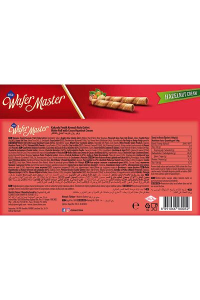 Çizmeci Time Wafer Master Hazelnut Tin 400 Gr