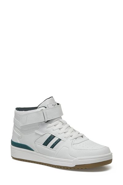 Kinetix Wilmo Pu Hi Forum Low High Top Sneaker Unisex Sports Shoes White-Green