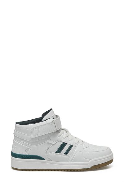 Kinetix Wilmo Pu Hi Forum Low High Top Sneaker Unisex Sports Shoes White-Green