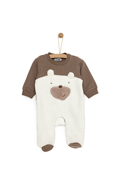 ebebek Hello Baby HelloBaby Yenidoğan Fügürlü Peluş Patikli Tulum Unisex