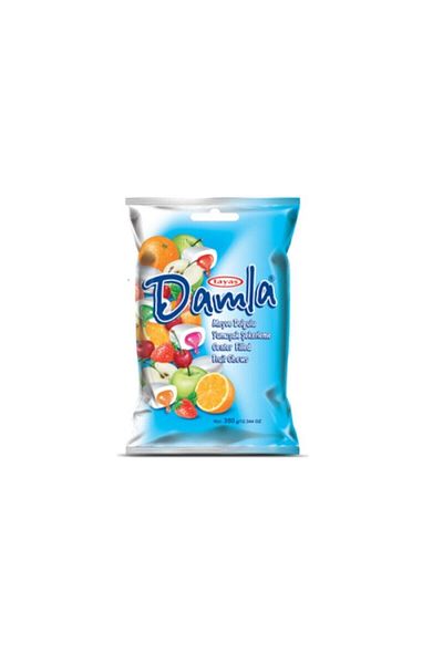 TAYAŞ Soft Candy with Drop Fruit Filling 350 g X 3 Sachets