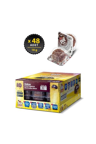 Eti 18g X 48 Pieces Puff Cocoa Biscuits