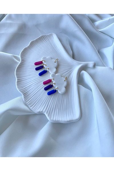 TREND Miyamila Collection Cloud Model Polymer Earrings