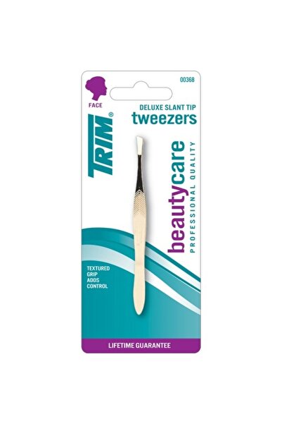 Trim Golden Yellow Oblique Tip Tweezers Tr-540B