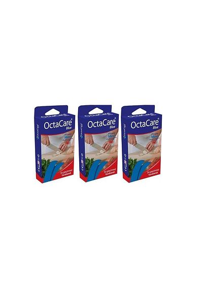 Octacare 3 قطع كاشف مقاوم للماء للجروح الزرقاء