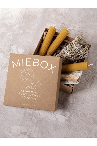 MieBox Enerji Başlangıç Seti: Palo Santo Tütsü - Balmumu Mum - Adaçayı Tütsü ...