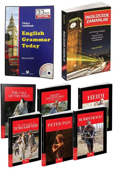 MK Publications English Tenses and Grammar Set + Stage 1 Reading Set