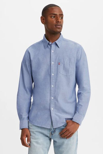Levi's Men's Slim-Fit Distressed Denim Shirt - Macy's | Denim shirt men,  Shirts, Denim shirt