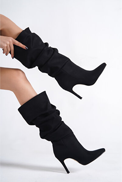 Lolita Love Shoes Dámské černé stahovací kovbojské boty Abril