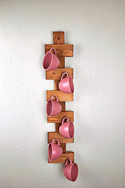 Tinex Dekoratif Ahşap Kupa Askısı Kupalık