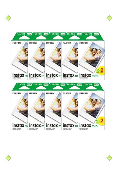 Fujifilm Instax Mini 12 Makineler Ile Uyumlu 20'li Film 10'lu Set 200 Poz