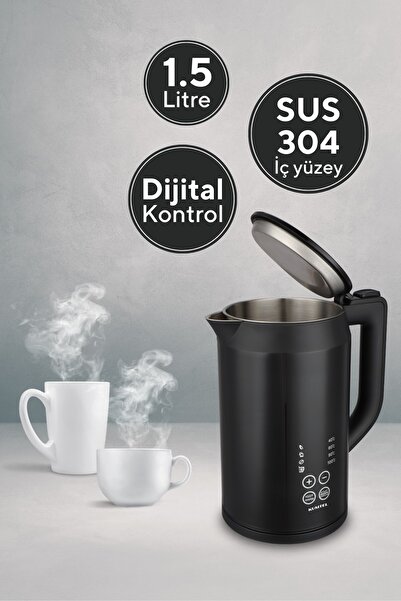 KUMTEL Black Digital Kettle
