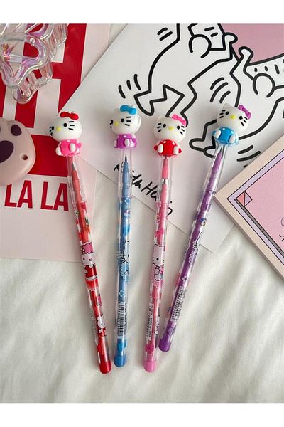 Planet Butik Kitty Egging Pencil Set of 4