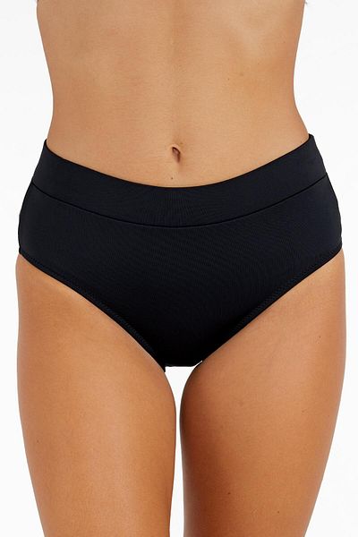 AYYILDIZ 63053 Schwarze Bikinihose mit hoher Taille