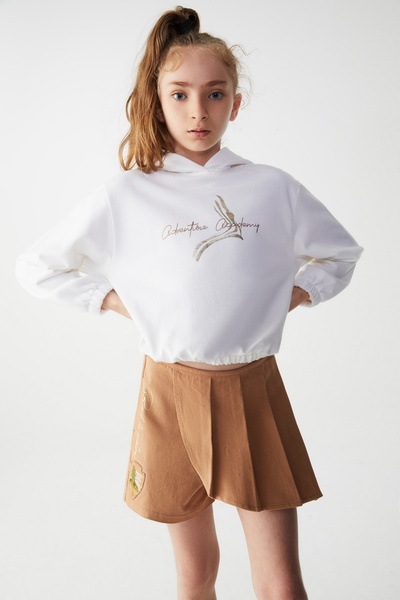 nk kids تنورة قصيرة بنية طبيعية للفتيات من NK KIDS 55303