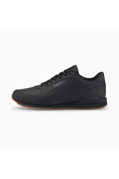 Puma ST Runner V3 L - Ανδρικά δερμάτινα μαύρα αθλητικά παπούτσια - 384855   04