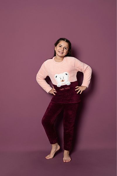 Asel Children's Plush Pajama Set