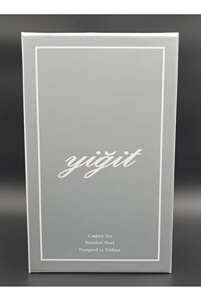 Yiğit Elisa 18 Pieces Stainless Steel 6-Person Simple Model Spoon Fork Knife Set (WITH BLADE)