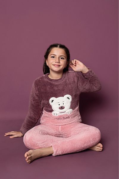Asel Children's Plush Pajama Set