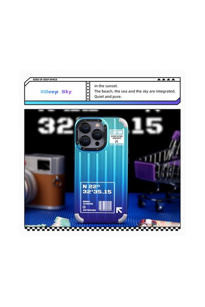Rock سلسلة ألوان الأحلام المتوافقة مع هاتف iPhone 13 Pro Deep Sky