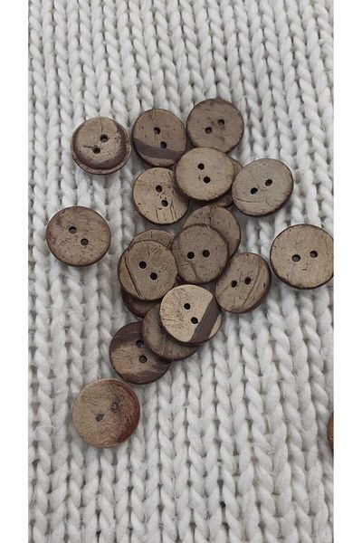 Bilge Trend Pack of 20 Coconut Coconut Buttons 1.7 Cm (17 Mm)