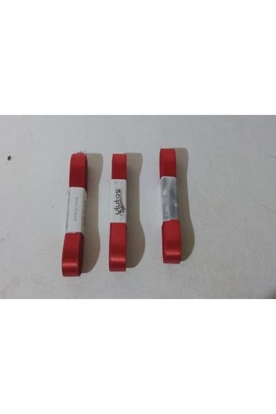 Ulutaş RED SATIN RIBBON DOUBLE SIDED 3 PIECES QUALITY USE 2 CM THICKNESS