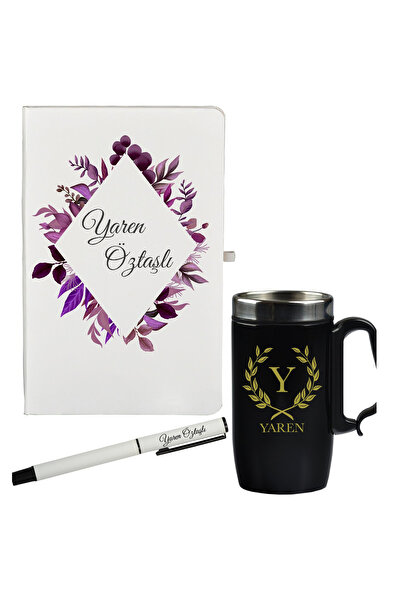 Bolbolhediye Kız Arkadaşa Hediye Kişiye Özel Hazırlanmış Defter Kalem Ve Bard...