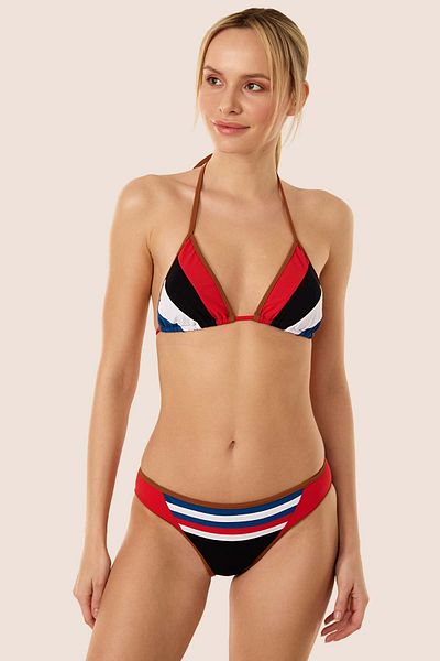 AYYILDIZ 3420 Set Bikini Negru Roșu