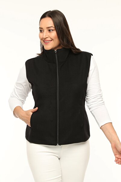Curvy Trend Plus Size Fleece Vest